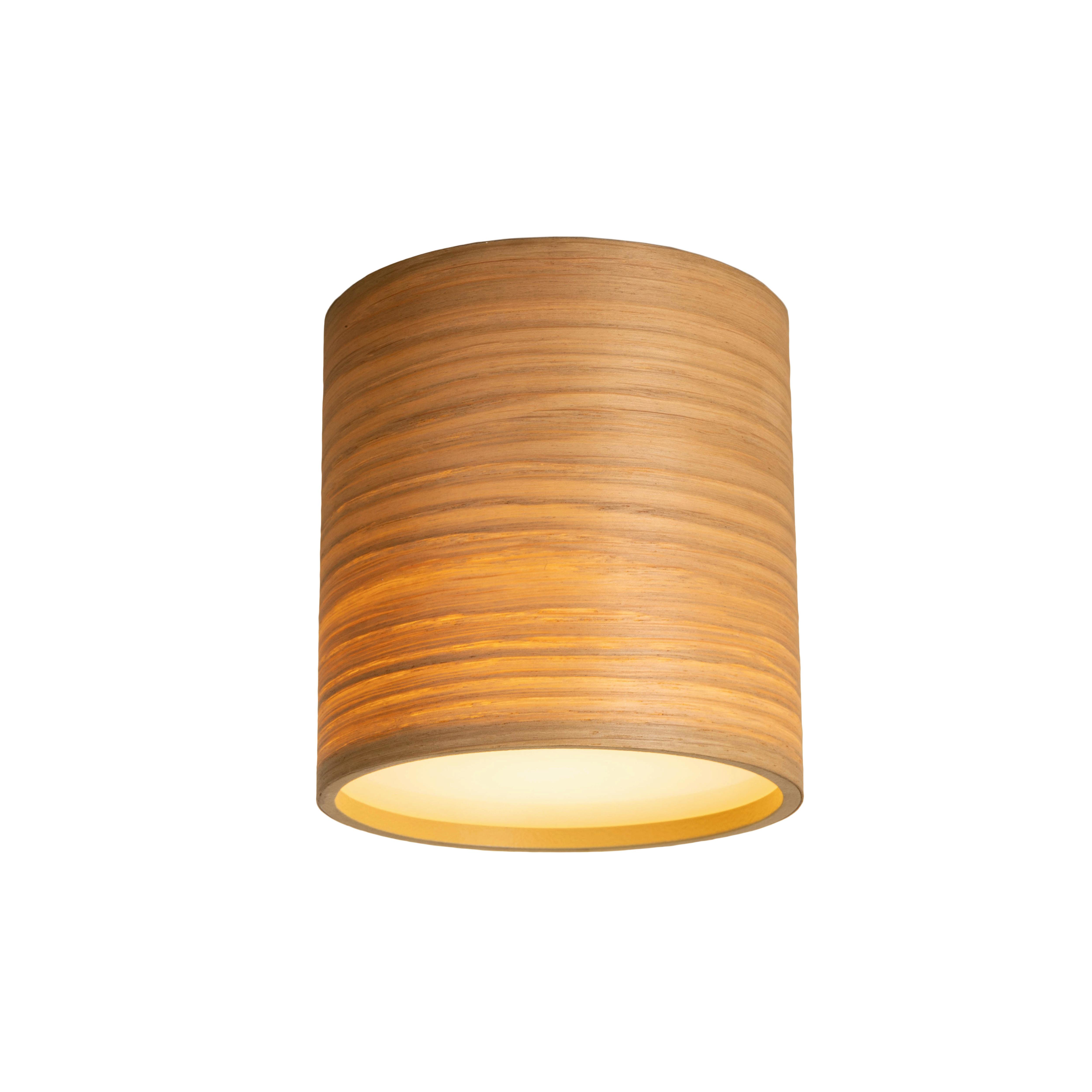 Stropní svítidlo Bulgi, Ø: ca. 11,5cm - barvy dubu, Konvenční, kov/dřevo (11,5/12cm) - Modern Living