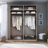 otvorená skriňa UNIT š. 182 cm dekor antracit - antracitová, Modern, kompozitné drevo (182,2/242,2/56,5cm) - Ondega