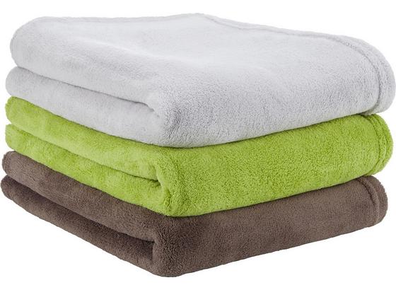 Deka Aktion - barvy stříbra/hnědá, textil (130/160cm) - BASED Deka Aktion - barvy stříbra/hnědá, textil (130/160cm) - BASED