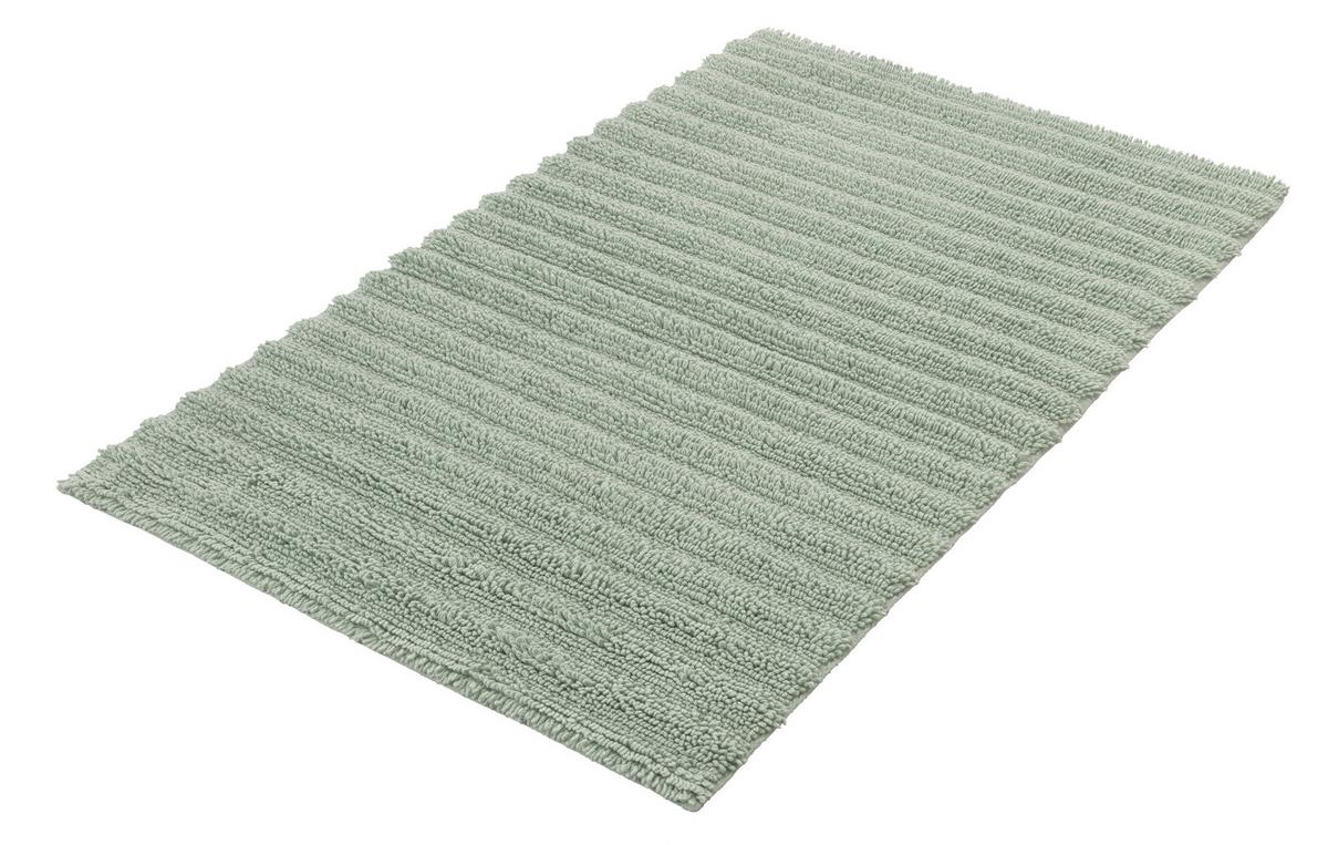 Badteppich Yara 60x100 Cm Grün, Rutschhemmend - Grün, Basics, Textil (60/100cm) - Kleine Wolke