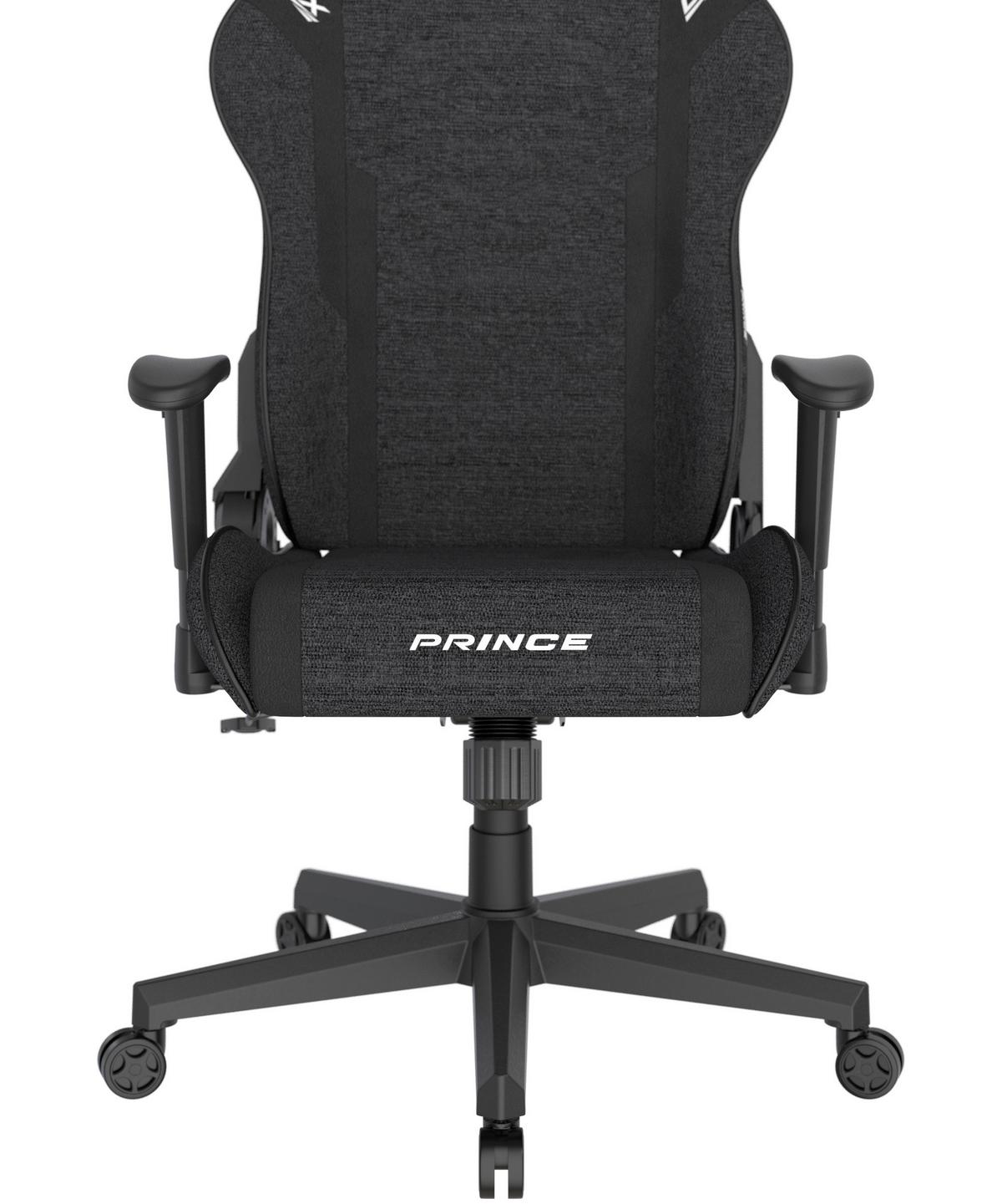 Gamingstuhl Prince Schwarz B: 70cm - Schwarz/Weiß, KONVENTIONELL, Kunststoff/Textil (70/132/70cm) - Dxracer