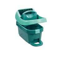 Wischtuchpresse Profi XL Mobile, Eimer mit Rollen - Türkis, Basics, Kunststoff (39/29/51cm) - Leifheit