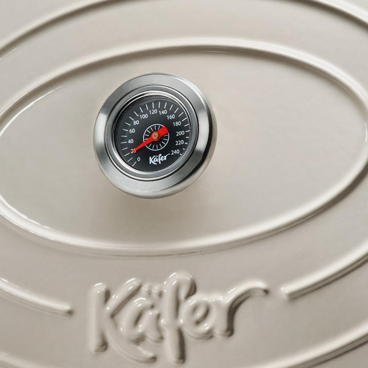 Pecsenyesütő 4307-Ka - krémszínű, Basics, fém (6,7l) - Käfer