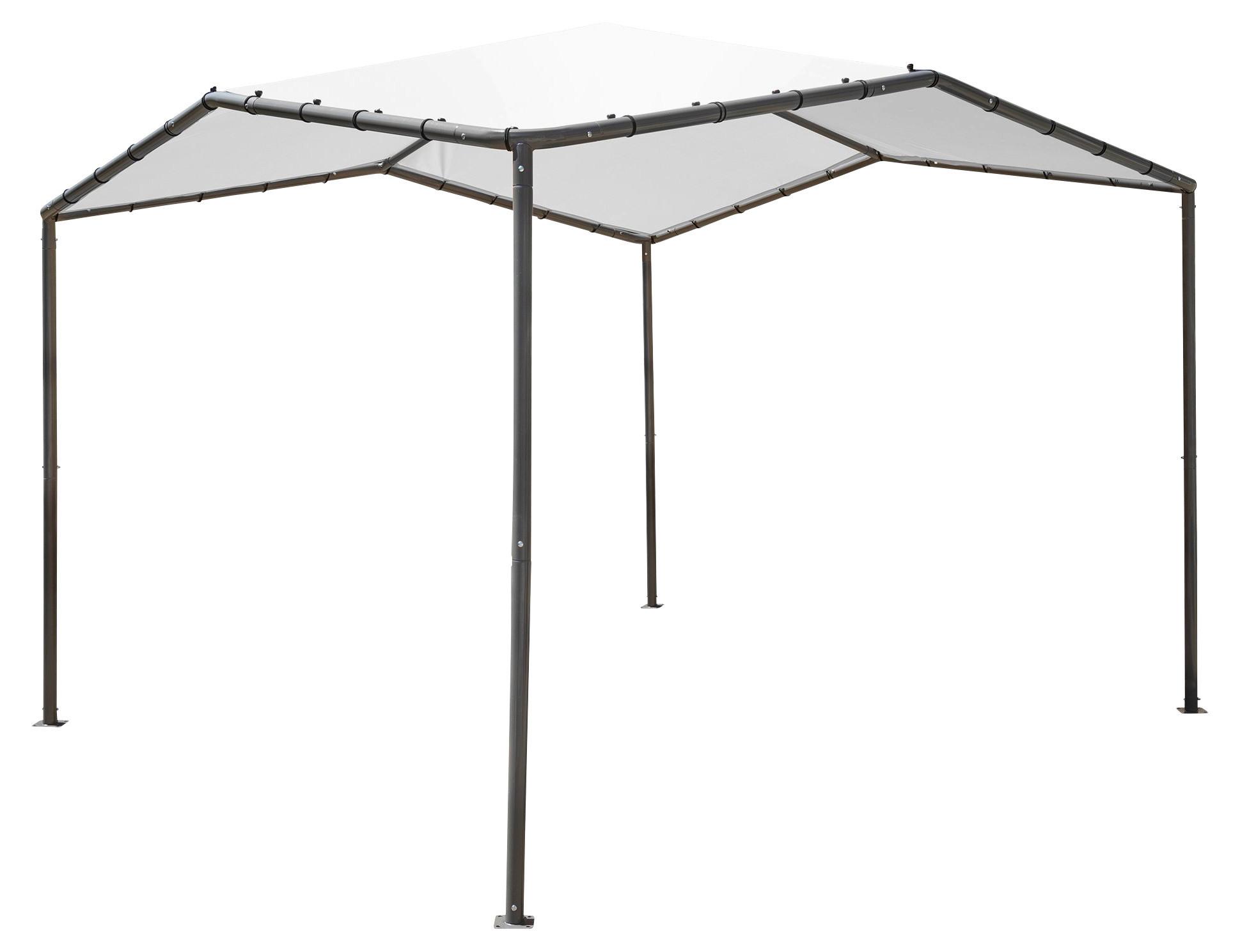 Pavillon Canopy Pacifica Grau - Hellgrau, Basics, Kunststoff/Metall (317/271/317cm)