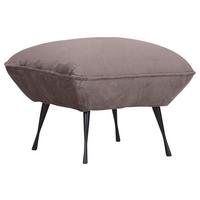 Hocker Lorris - Schlammfarben/Schwarz, KONVENTIONELL, Textil (60/49/53cm) - MID.YOU