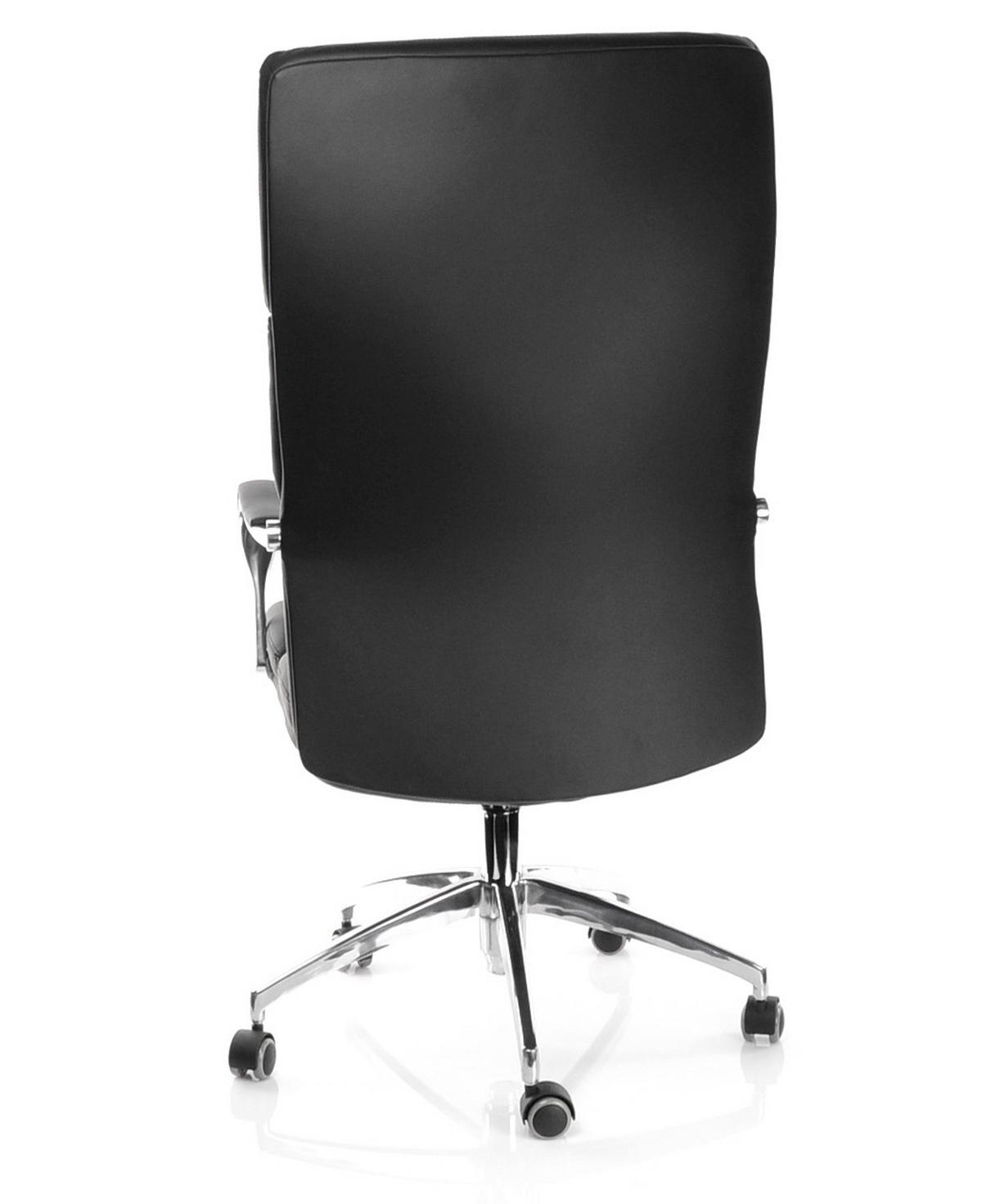 Chefsessel Brunello 20 Schwarz - Silberfarben/Schwarz, MODERN, Kunststoff/Textil (61/134/49cm) - MID.YOU