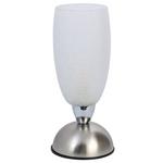 Tischlampe Eno Klar mit Touch-Funktion - Klar/Nickelfarben, ROMANTIK / LANDHAUS, Glas/Metall (13/28cm) - James Wood