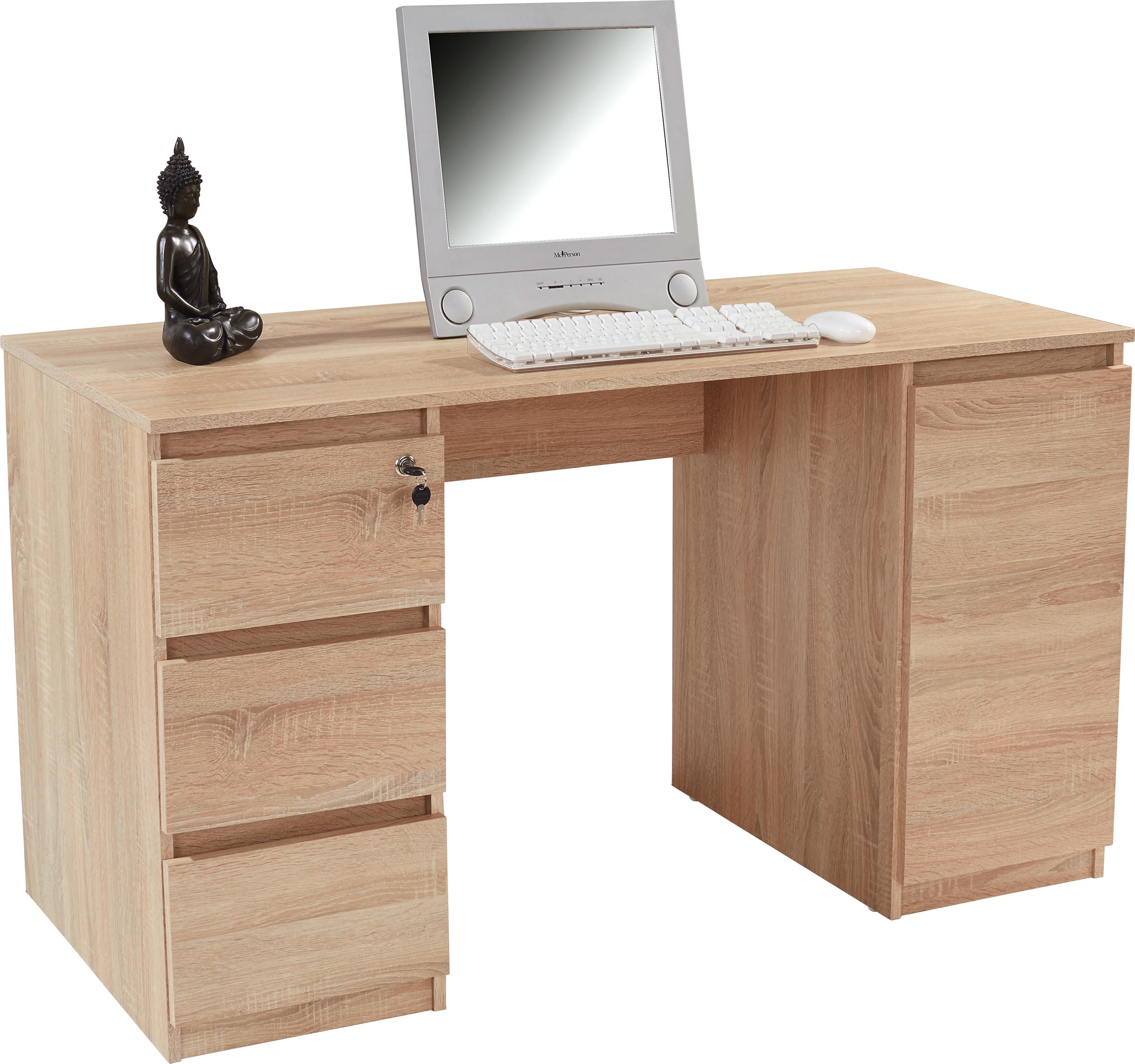 Verschließbarer Schreibtisch mit Schubladen & Tür