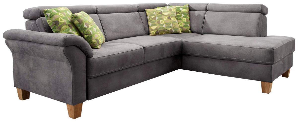Ecksofa Arngast anthrazit, 245x194 cm - Eichefarben/Beige, KONVENTIONELL, Textil (245/194cm) - Sit & More