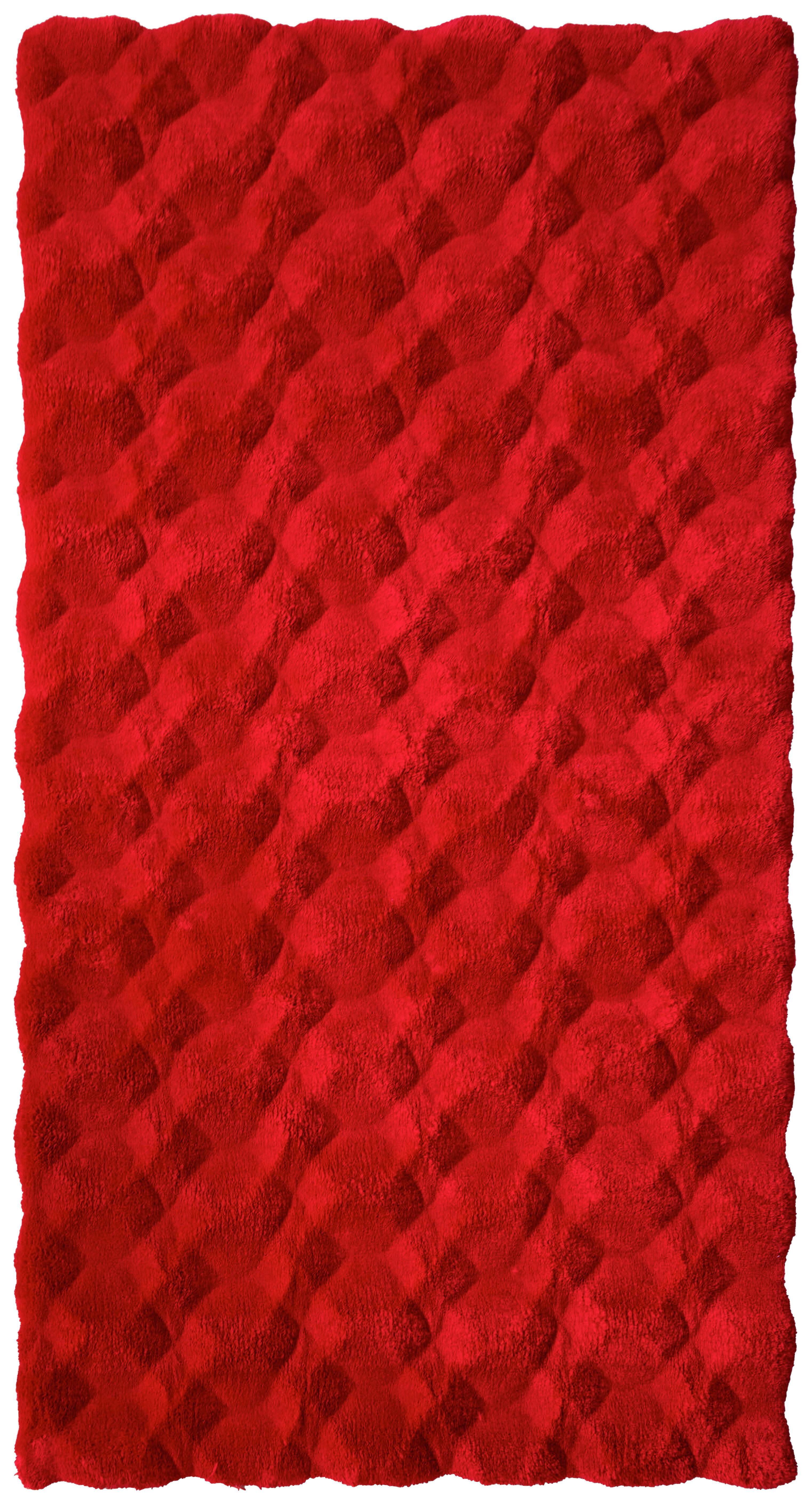TEPPICH Rot, 100% Polyester - Rot, MODERN, Textil (80/150cm) - Luca Bessoni