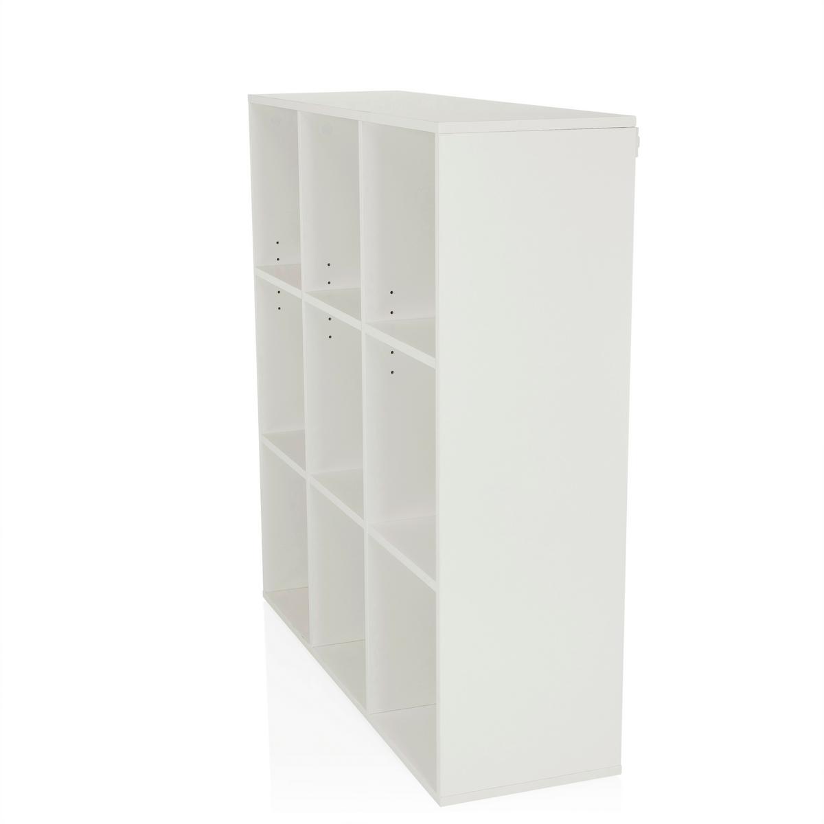 Regal Bjorke Weiß B: 97,5 Cm - Weiß, MODERN, Holzwerkstoff (97,5/100/30cm) - MID.YOU