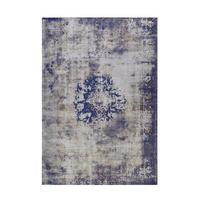 Flachwebteppich Blau Vintage 8403, BxL: 160x230 cm - Blau, KONVENTIONELL, Textil (160/230cm) - Kayoom
