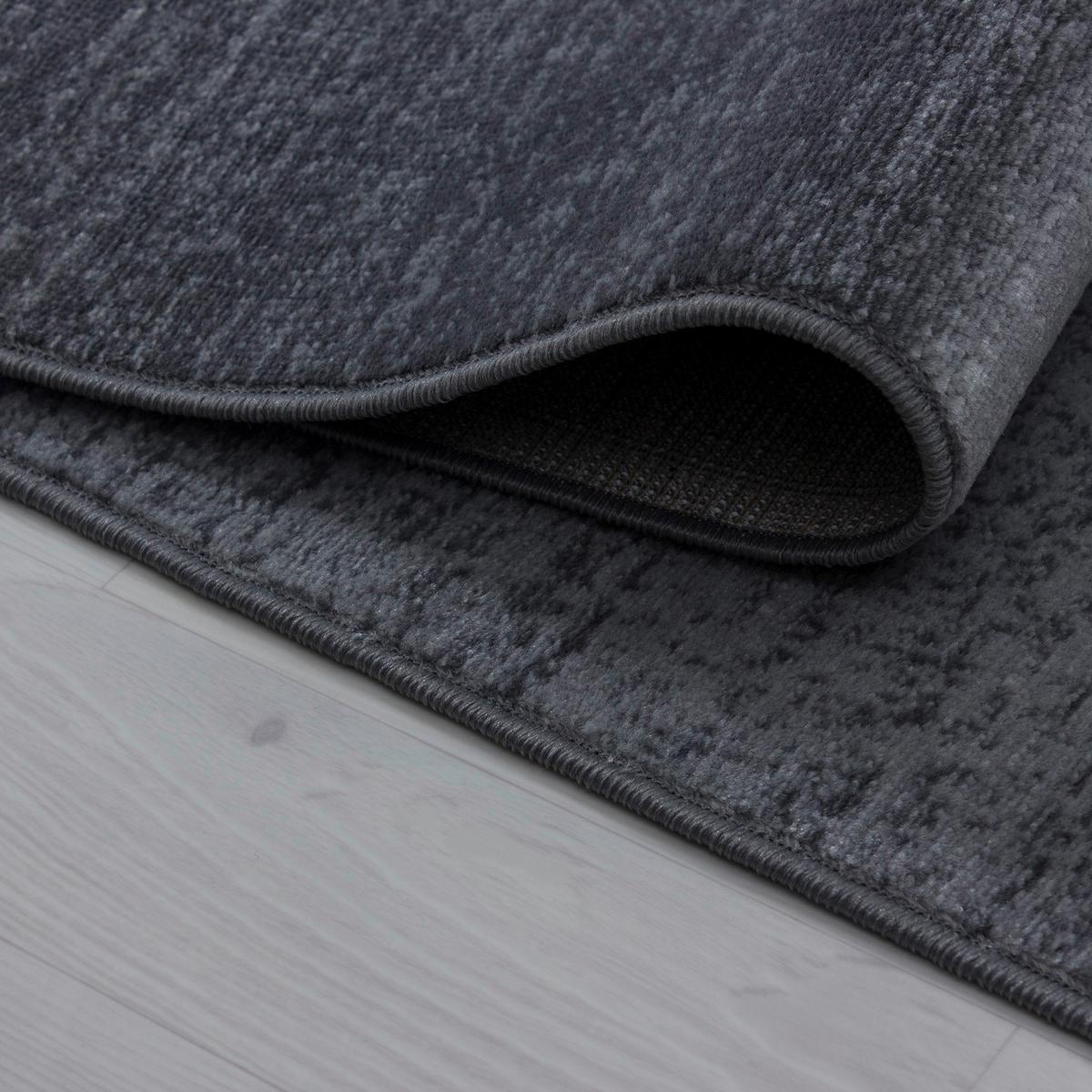 Hochflor Teppich Grau Plus 80x150 cm - Grau, Trend, Textil (80/150cm) - Novel