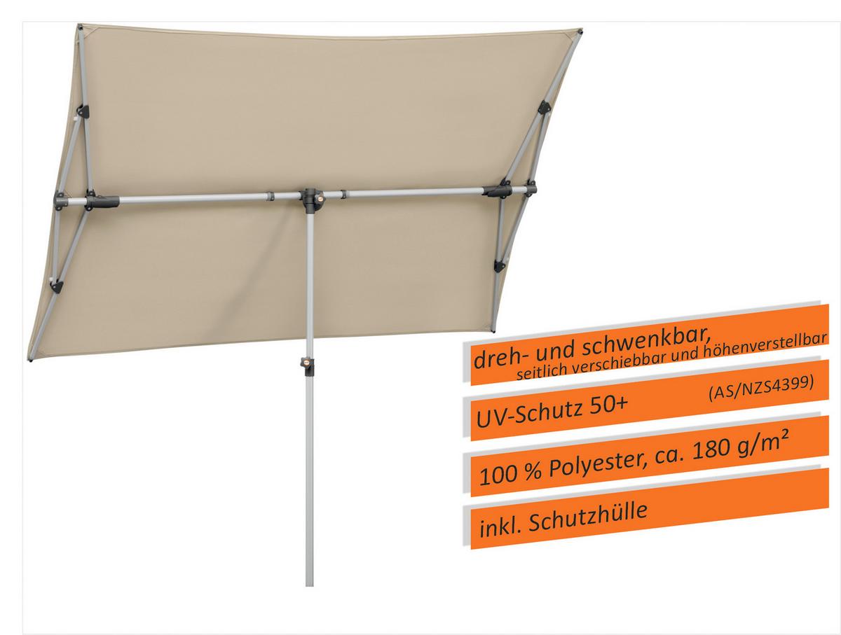 Ampelschirm Novara Bxhxt: 190x188x140 Cm Naturfarben - Anthrazit/Naturfarben, Basics, Textil/Metall (190/188/140cm) - Schneider