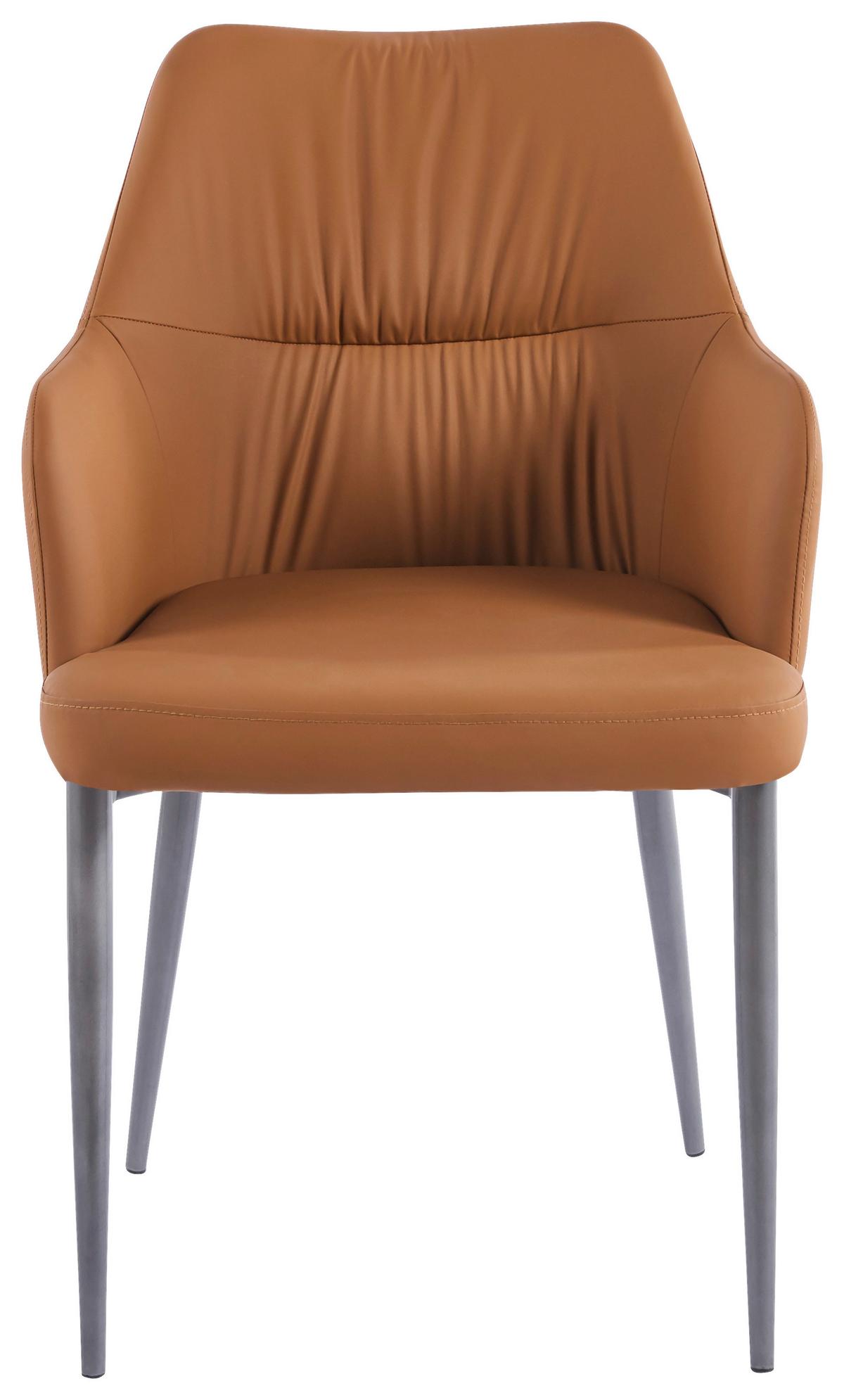 SADA STOLIČIEK S PODRÚČKAMI MERIT - svetlohnedá/čierna, Modern, kov/textil (55/88/64cm) - MID.YOU