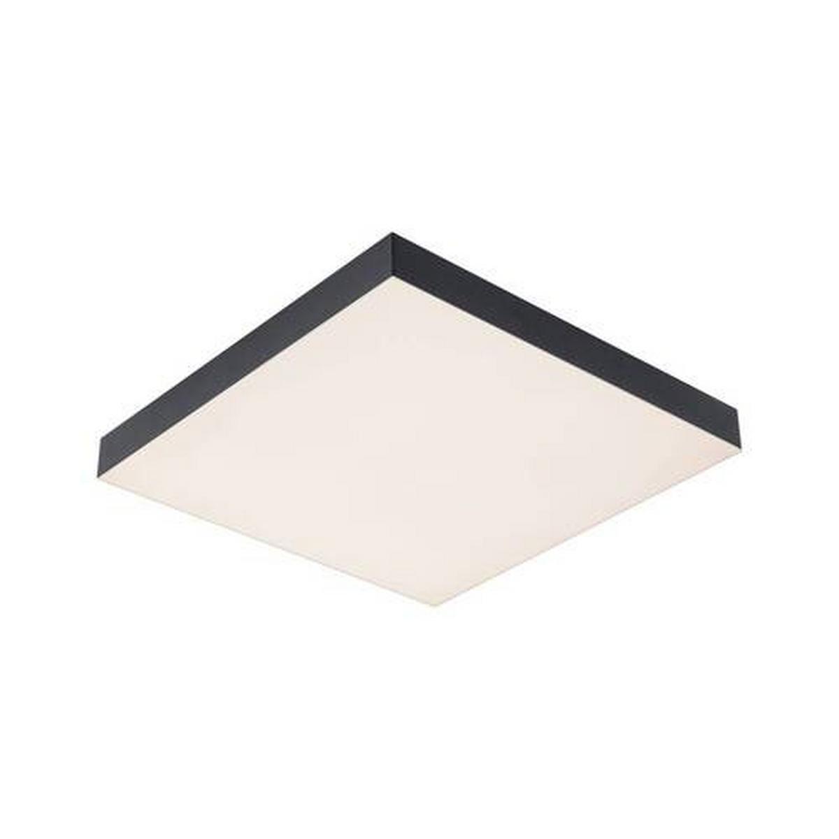 Led-paneel L: 29,5 Cm Dimmbar - Schwarz, Basics, Metall (29,5/29,5/6,4cm) - Paulmann