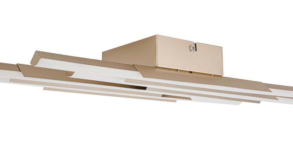 STROPNÍ LED SVÍTIDLO LIR - šampaňská, Moderní, kov/plast (68/15cm) - Mömax