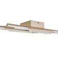 LED-Deckenleuchte Amra - Champagner, MODERN, Kunststoff/Metall (68/15/6cm) - Luca Bessoni