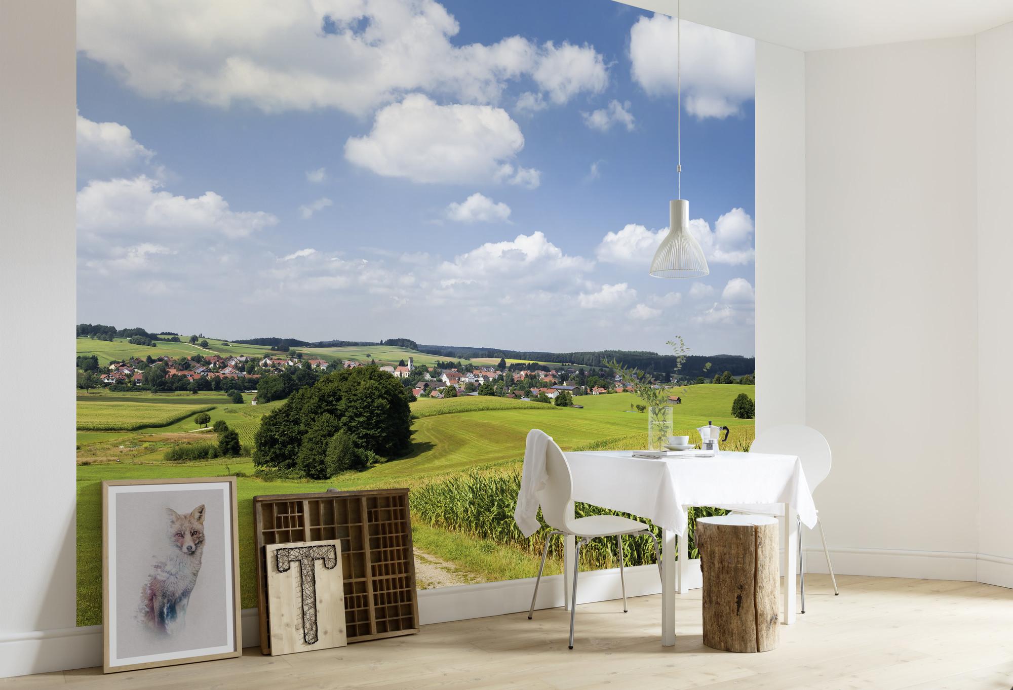 Fototapete Bayrische Idylle - Multicolor, Trend, Textil (350/280cm)