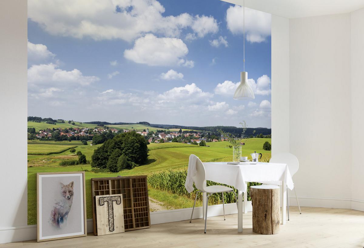Fototapete Bayrische Idylle - Multicolor, Trend, Textil (350/280cm)