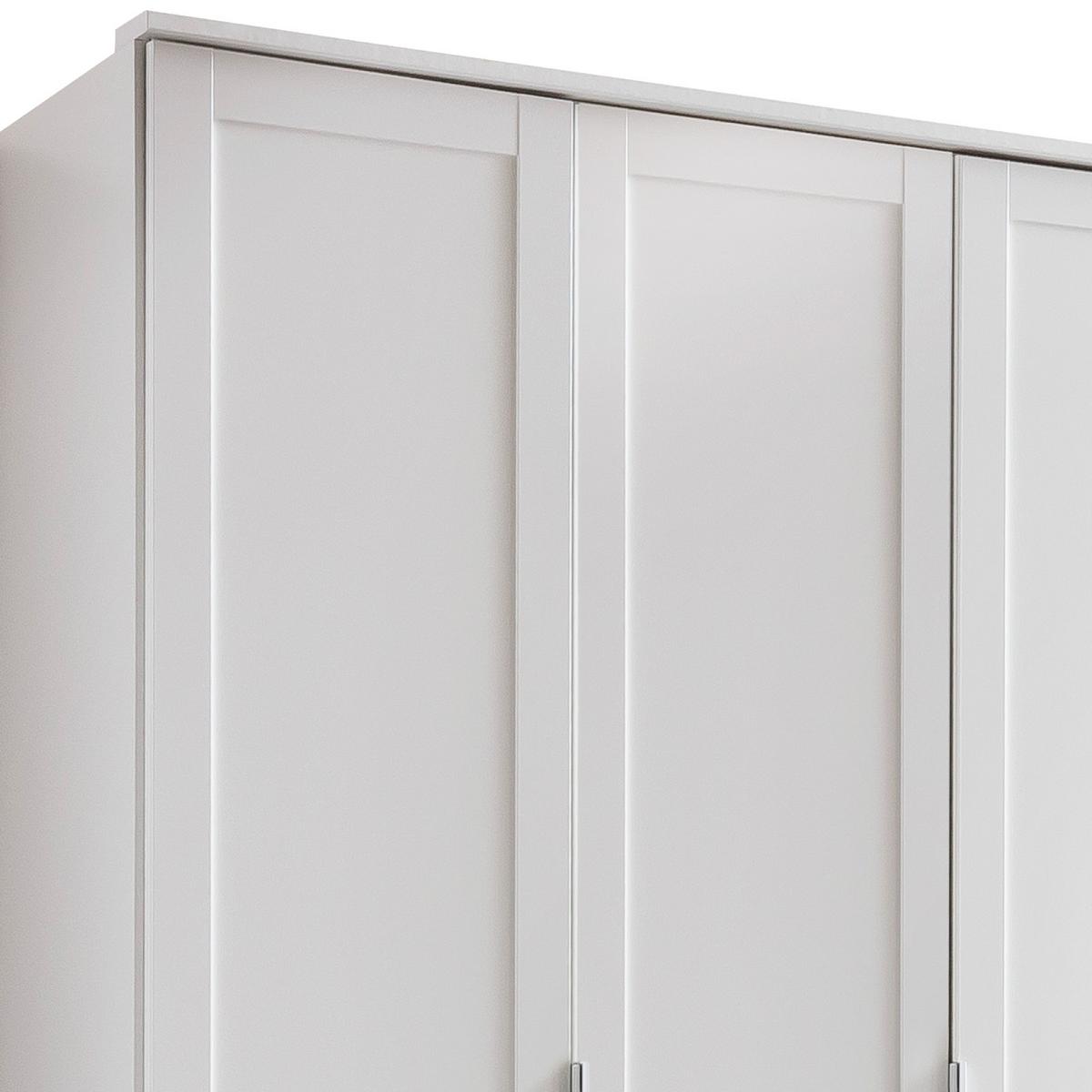 Drehtürenschrank Mit Laden 135cm Nadja, Weiß - KONVENTIONELL, Holzwerkstoff (135/210/58cm) - MID.YOU