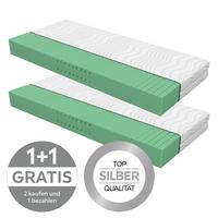 Kaltschaummatratze Nizza Comfort 80x200 cm H3 H: 21 cm - Weiß, Textil (80/200cm) - Primatex Deluxe