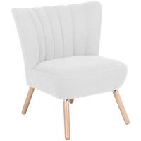 Polsterstuhl Alessandro Creme, Holz-Beine - Buchefarben/Creme, Design, Textil (70/80/66cm) - Max Winzer