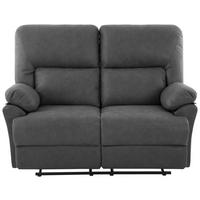 Dvojmiestna pohovka CLARA, sivá, s relaxačnou funkciou - sivá, Basics, textil (145/103/93cm) - Livetastic