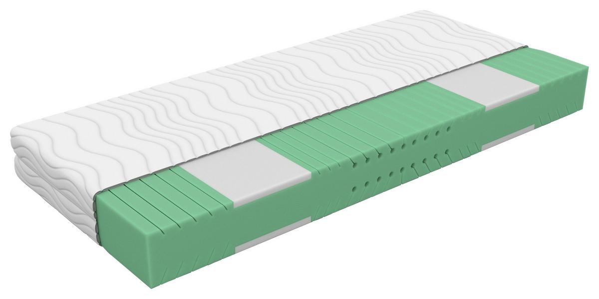 Komfortschaummatratze Nizza 120x200 cm H3 H: 21 cm - Weiß, Textil (120/200cm) - Primatex Deluxe