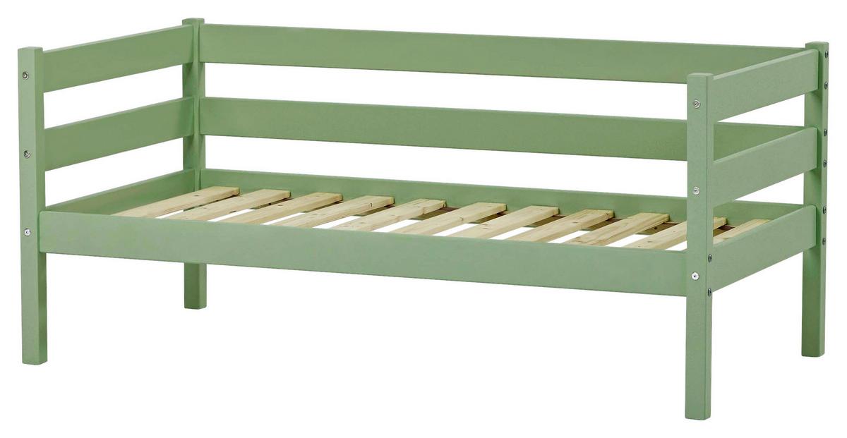 Kinder-/juniorbett Grün, Lf: 70x160 Cm - Kieferfarben/Grün, MODERN, Holz (70/160cm) - MID.YOU