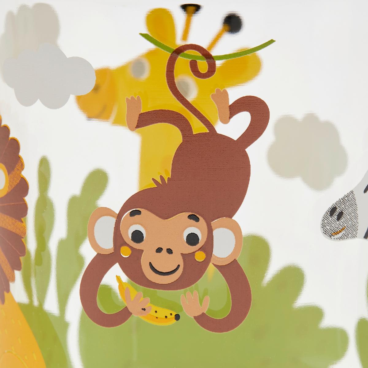 Trinkglas Mit Tierdesign Nilsson Ca. 250 Ml - Klar/Multicolor, Design, Glas (250ml) - Luca Bessoni