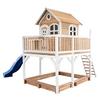 Spielturm Liam Aus Zedernholz - Blau/Braun, Basics, Holz (613/291/277cm) - Ambia Garden