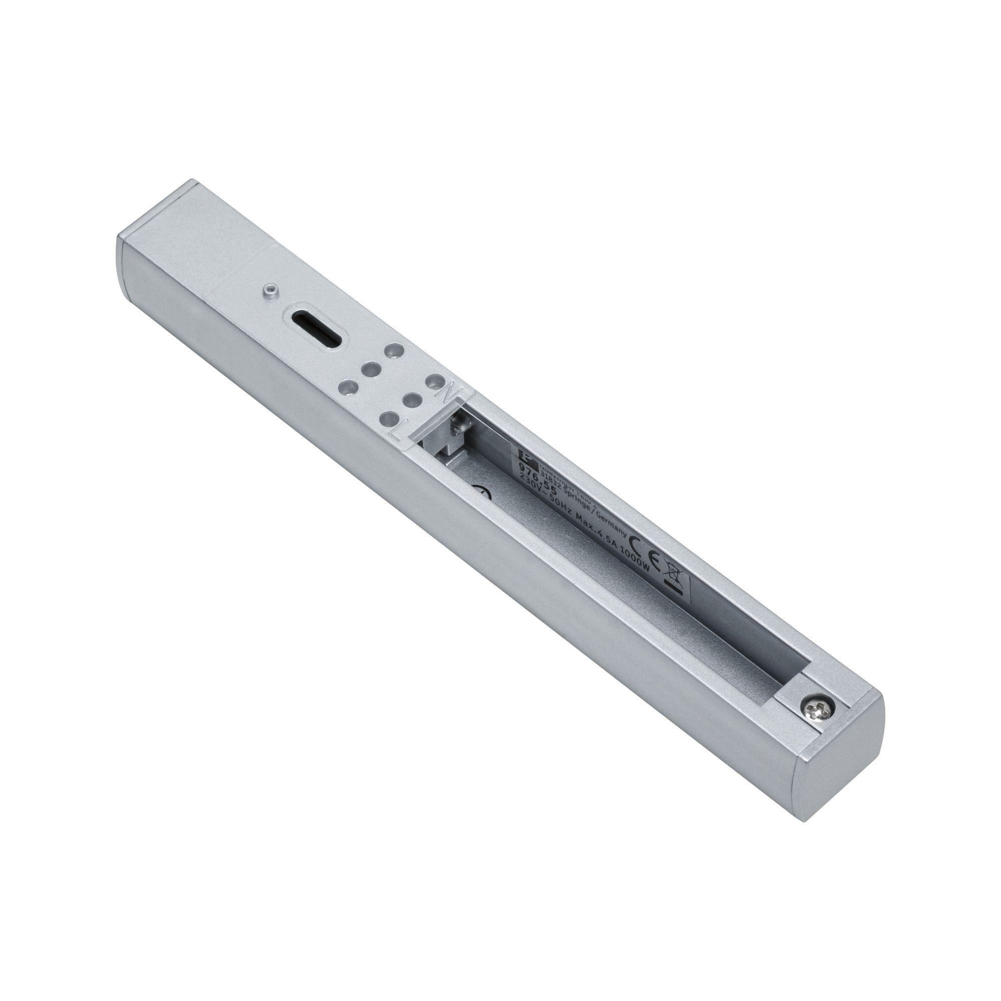 Schienensystem Urail Einspeiser 97655 Chromfarben - Chromfarben, Basics, Kunststoff/Metall (18,7/8,3cm) - Paulmann