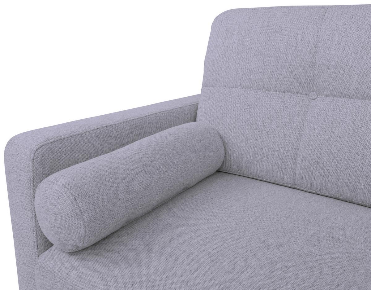 Schlafsofa Noret Graublau B: 222 Cm - Eiche Wotan/Hellgrau, KONVENTIONELL, Textil (222/93/99cm) - MID.YOU