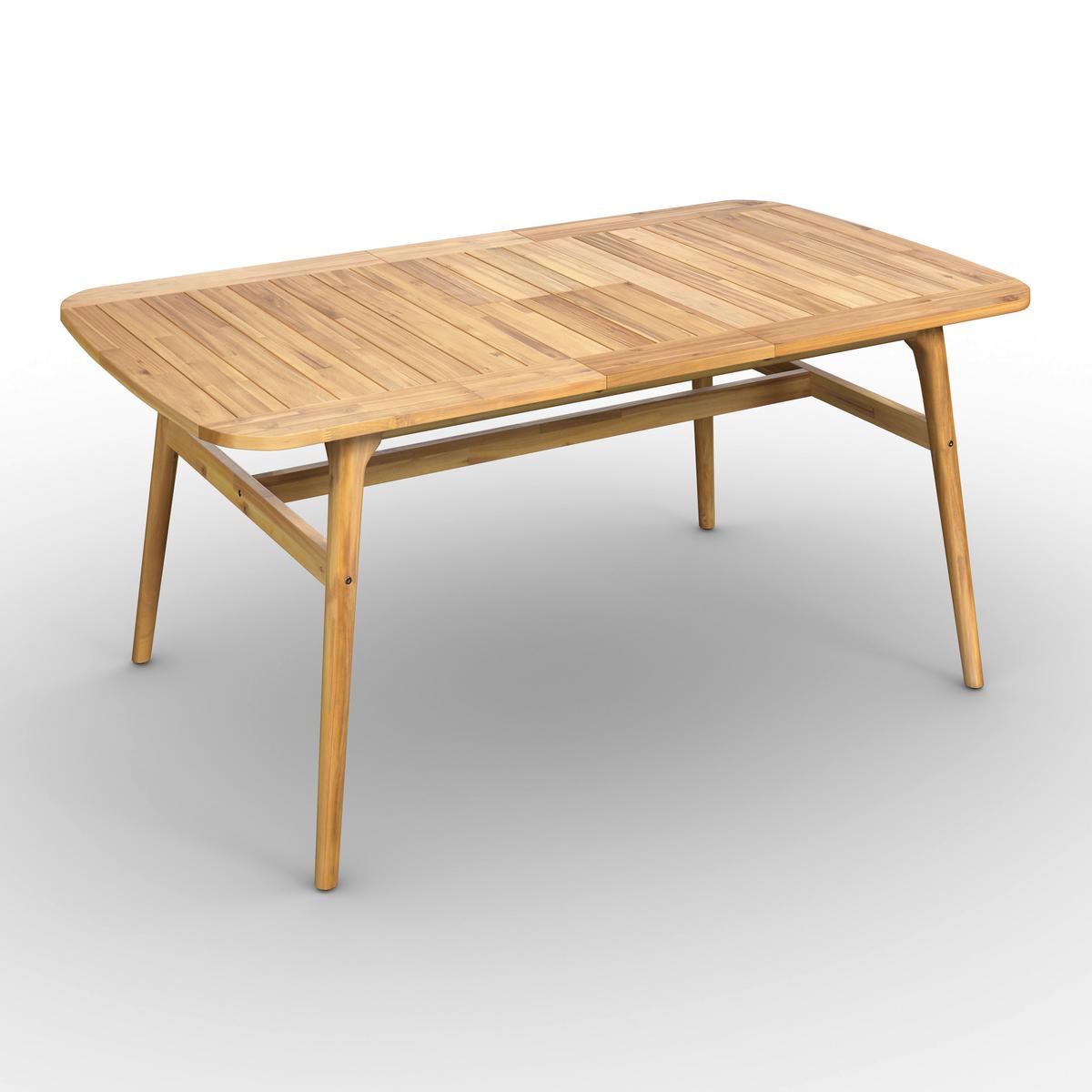 ZÁHRADNÝ STÔL NICOLA - farba tíku, Modern, drevo (160-200cm) - Bessagi Garden