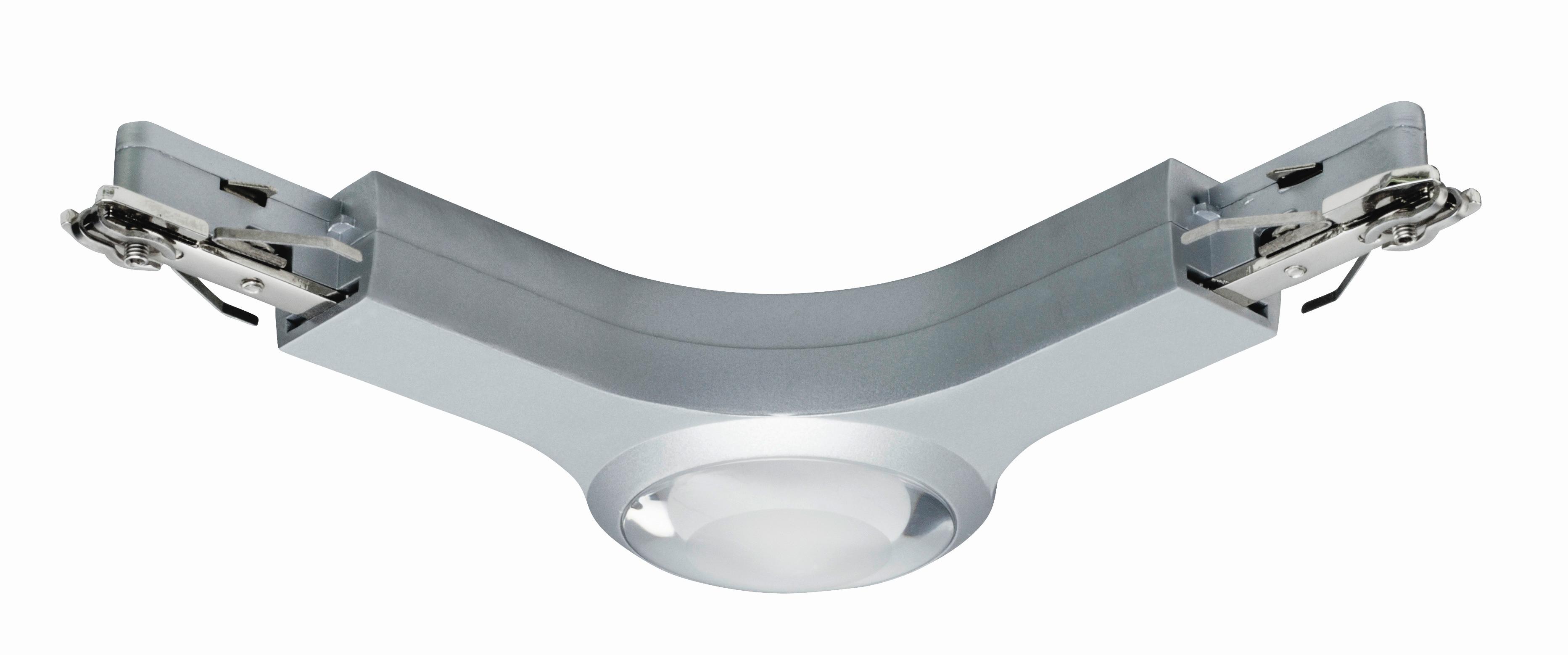 Schienensystem URail L-Verbinder 95485 Chromfarben - Chromfarben, Design, Metall (14,1/14,1/2,7cm) - Paulmann