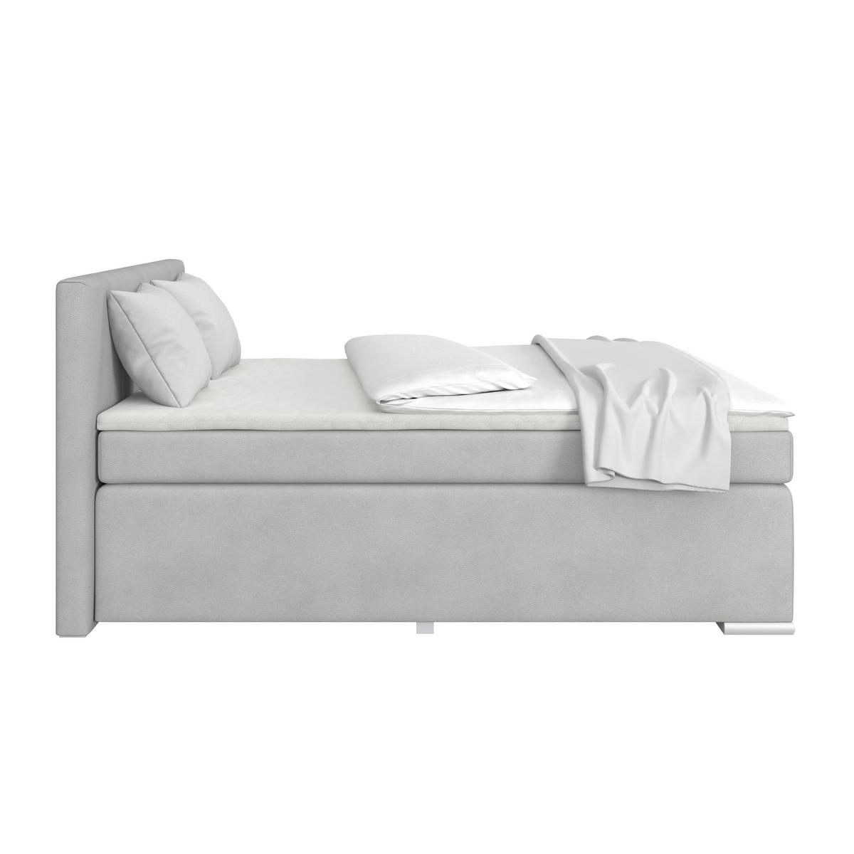 Boxspringbett Mira 1 - Schieferfarben, Basics, Holz/Kunststoff (180/200cm)