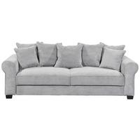2-Sitzer-Sofa Mit Schlaffunktion Maureen B:247cm - Hellgrau/Schwarz, KONVENTIONELL, Textil (247/95/125cm) - MID.YOU