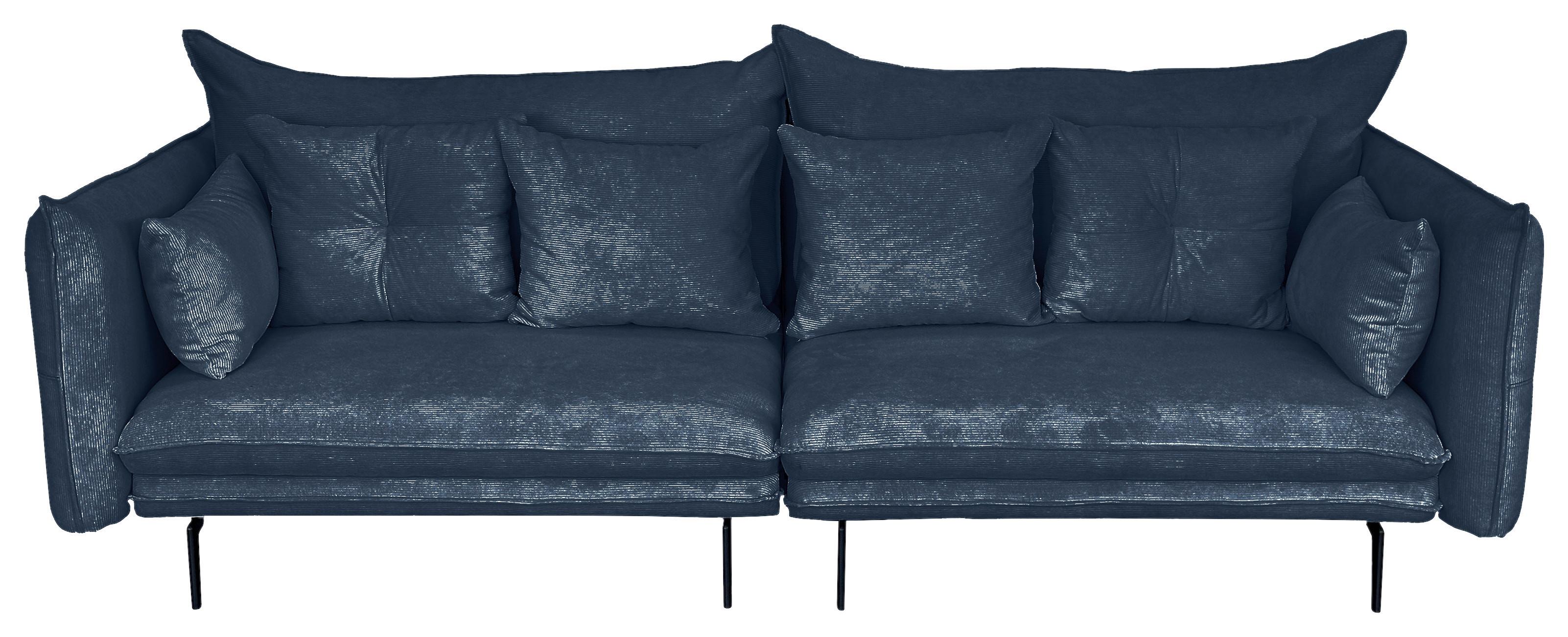 2-sitzer-sofa Sing Blau Cord B: 262 Cm