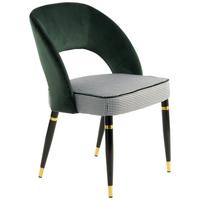 Stuhl-Set Courtney 525 - Goldfarben/Schwarz, MODERN, Textil/Metall (58/83/56cm) - Kayoom