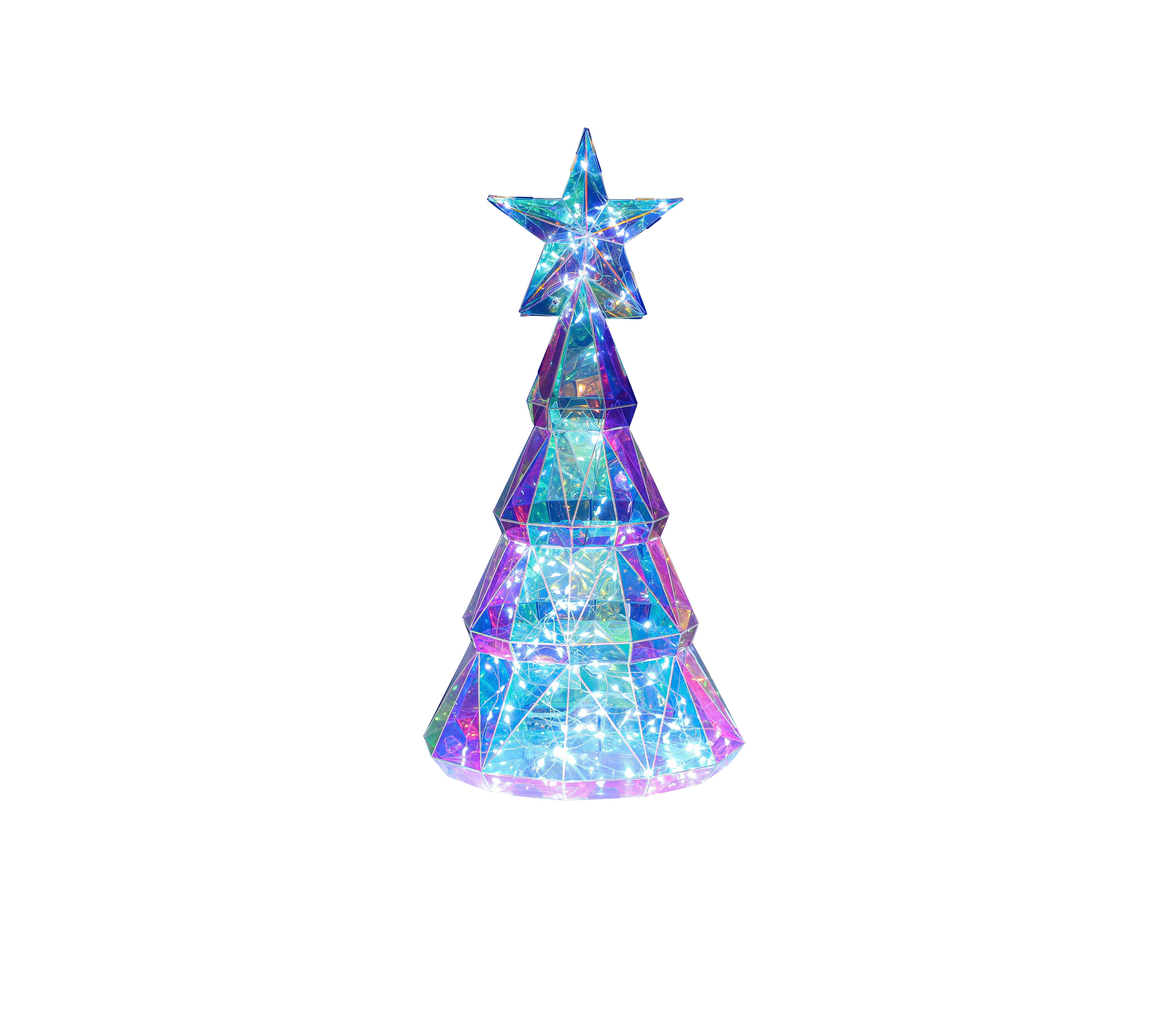 Led-dekoleuchte Sandro - Transparent, MODERN, Kunststoff (19/38cm) - Luca Bessoni