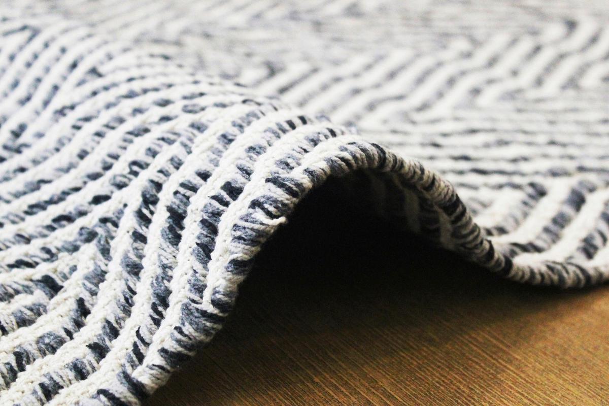 Flachwebteppich Aperitif Grau, 160x230 cm - Grau, LIFESTYLE, Textil (160/230cm)