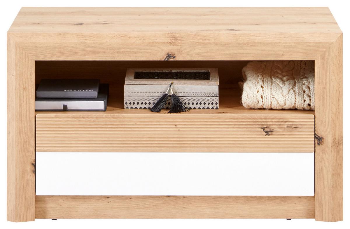 Garderoben-set Kashmir New Weiß/eiche Dekor 5-Tlg. - Eichefarben/Weiß, MODERN, Holzwerkstoff (252/192/41cm) - James Wood