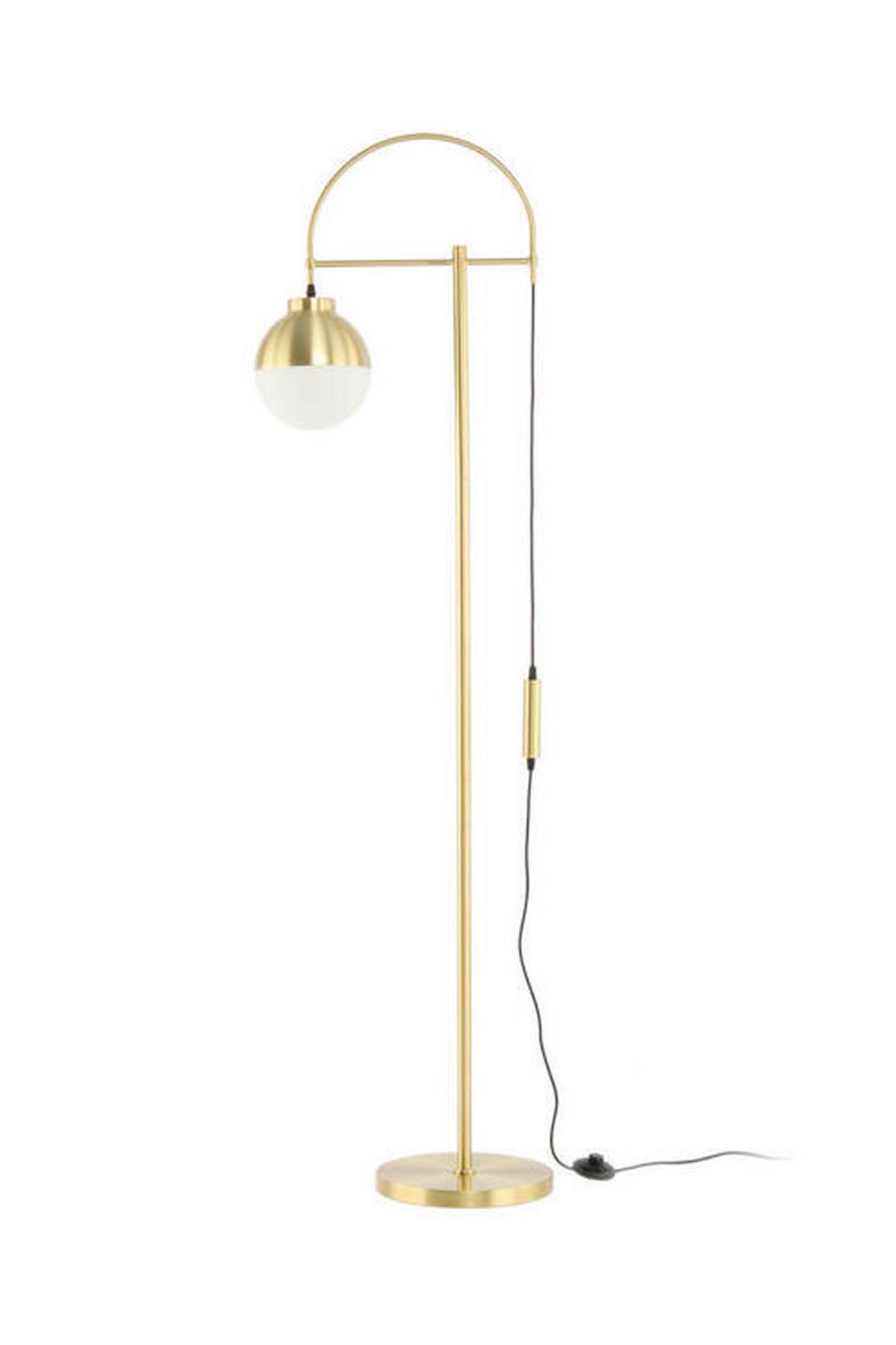 STEHLEUCHTE Schwarz/Silber, 25W, E27 - Silberfarben/Schwarz, Design, Kunststoff/Metall (44/160/44cm) - Kayoom