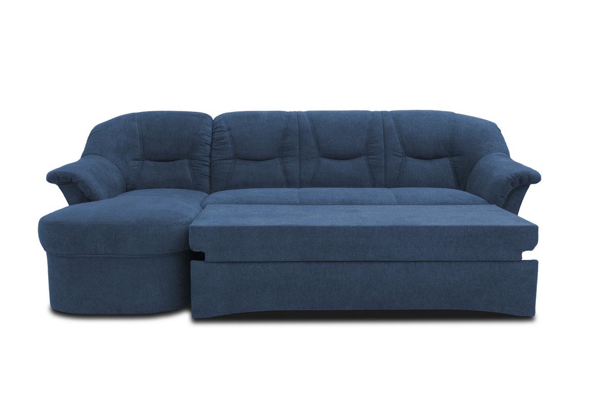 Ecksofa Sarafina - Schwarz/Dunkelblau, KONVENTIONELL, Textil (146/232cm) - MID.YOU