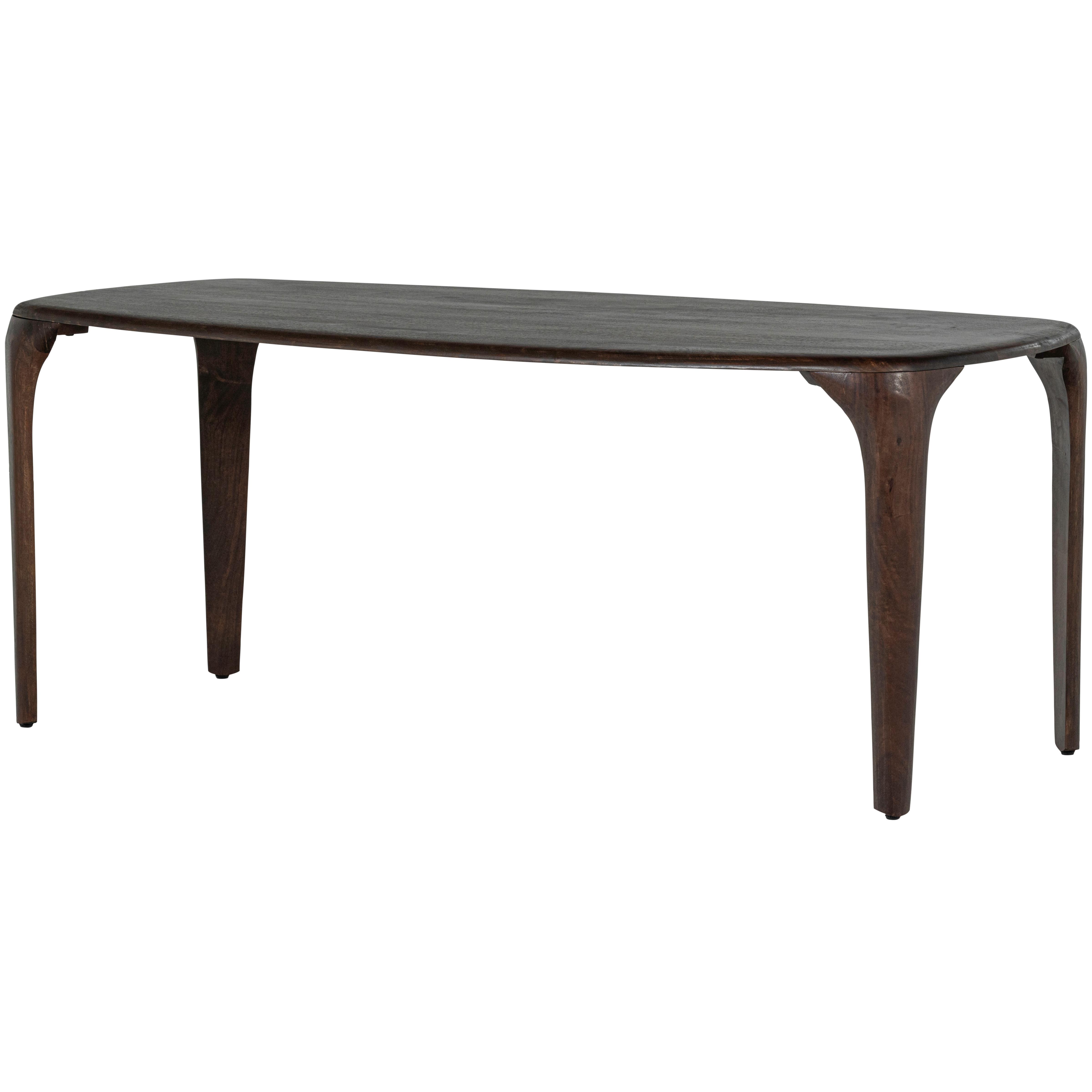 ESSTISCH Fiore Dunkelbraun L: 190cm - Dunkelbraun, MODERN, Holz (190/95/76cm) - Livetastic