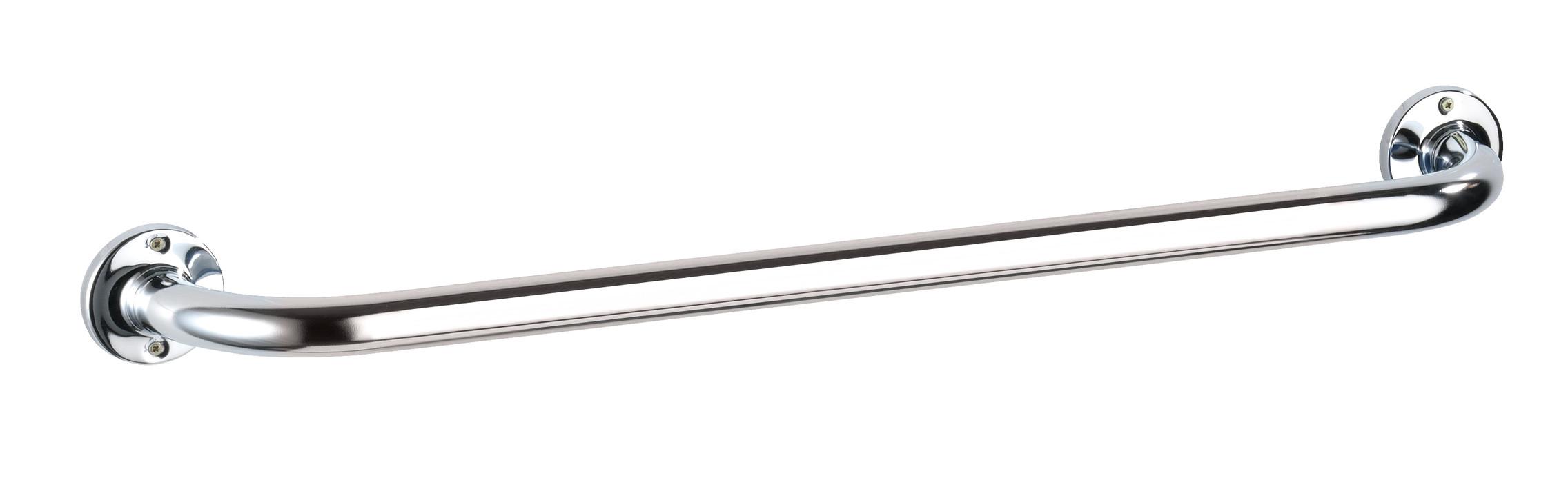 Tyč na uteráky BADETUCHSTANGE BASIC 17882100 - farba ušľachtilej ocele, Konventionell, kov (66/6/9,5cm) - Wenko