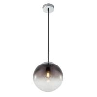 Hängeleuchte Varus H: 120 cm 1-Flammig mit Rauchglas - Basics, Glas/Metall (20/120cm) - Globo