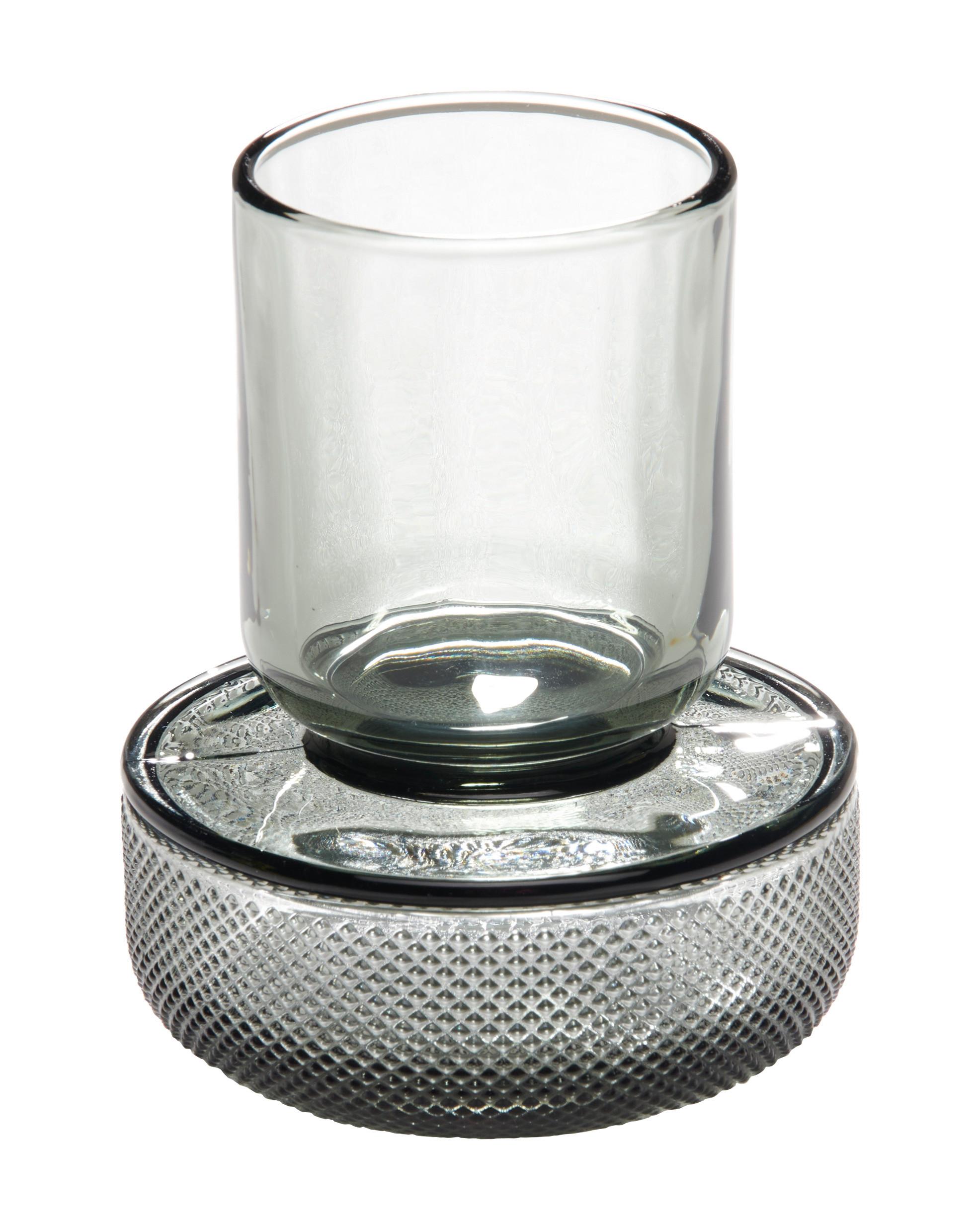 Dekorační dóza Smoked - šedá, sklo (10/13cm) - Modern Living