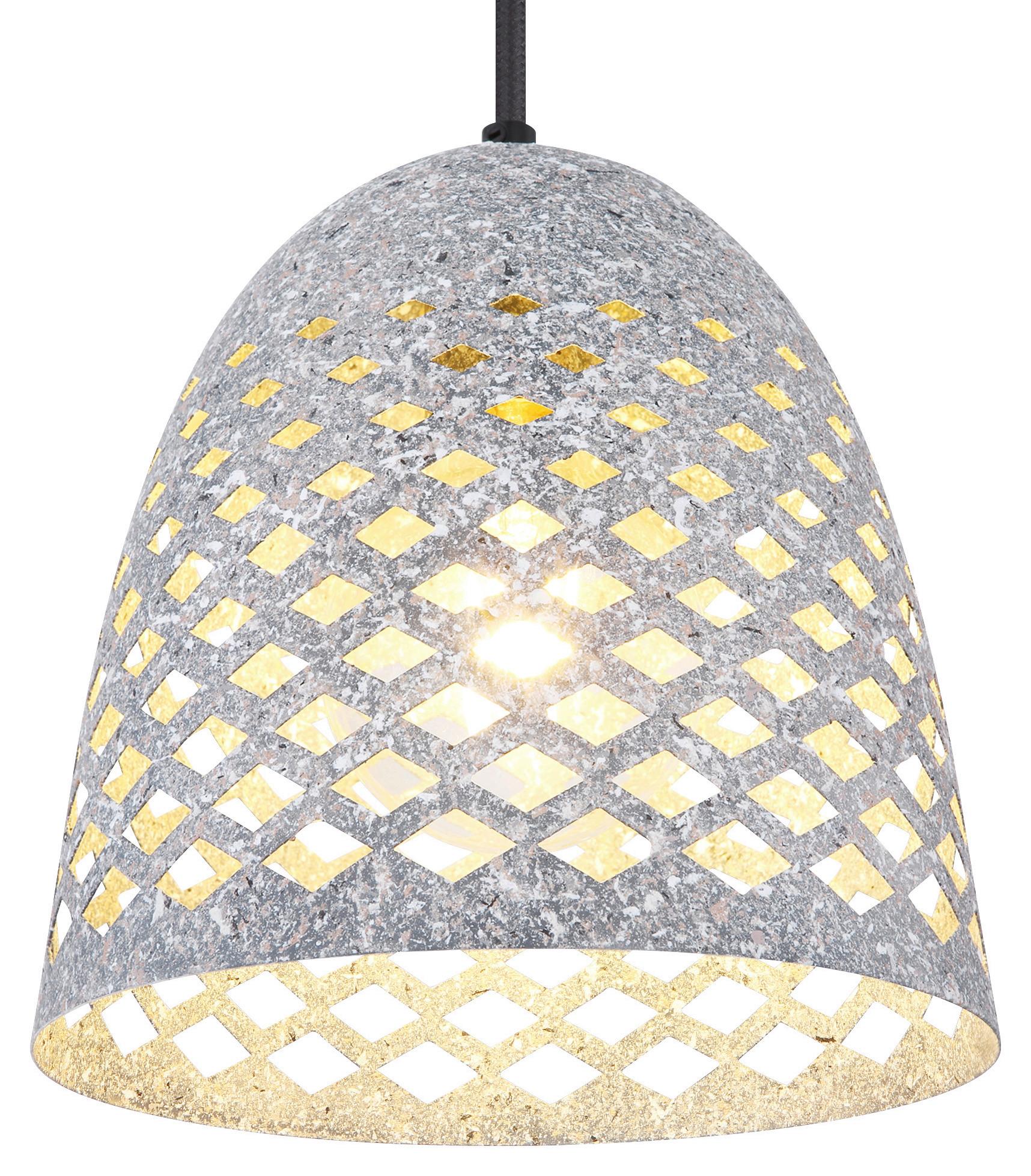 Hängeleuchte Vision H: 120 cm 1-Flammig, Schwarz/Grau